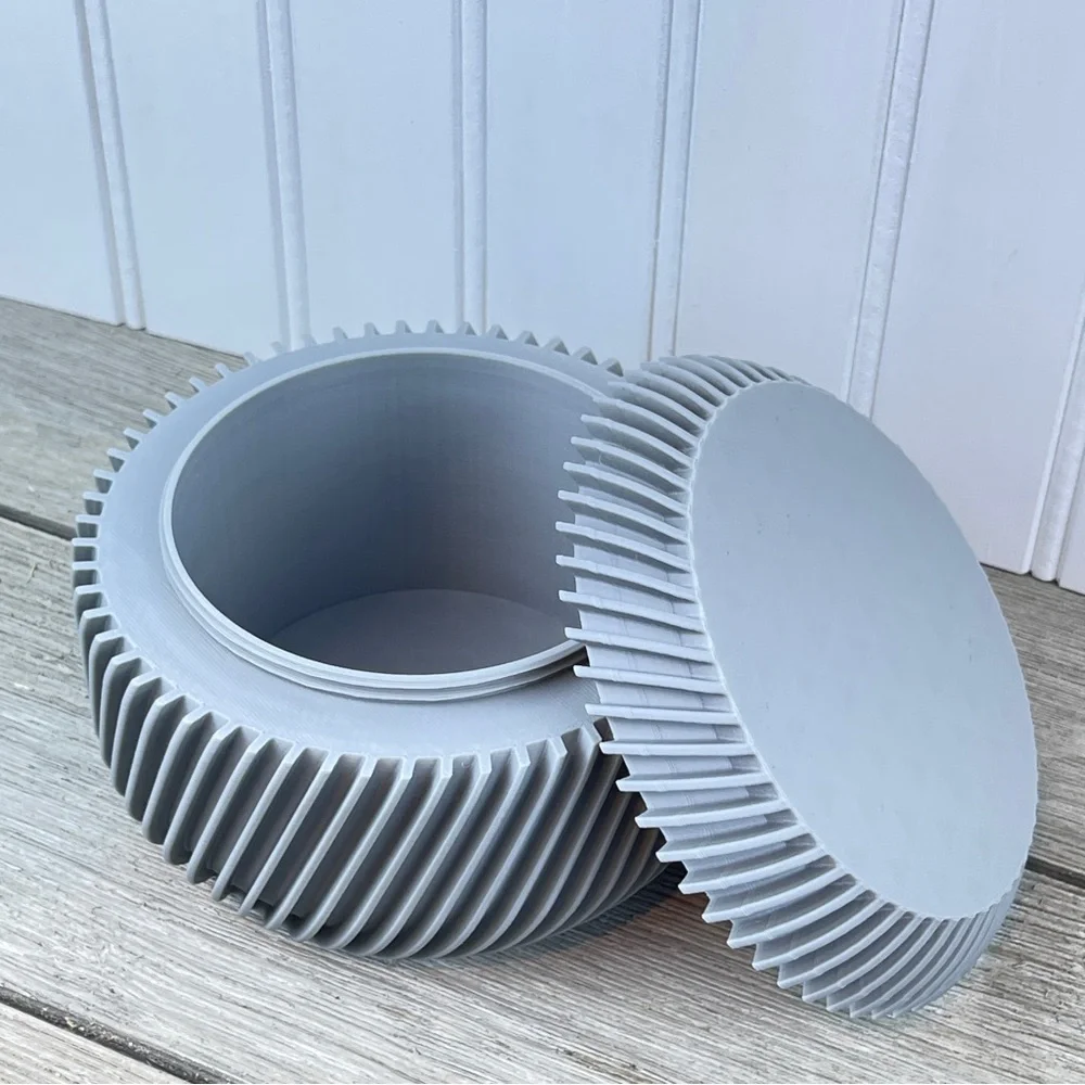 Lidded Storage Bin, The Toka Storage Container, Desk Organizer